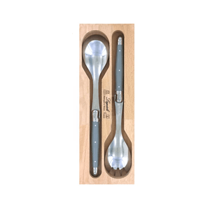 Andre Verdier Laguiole Debutant Salad Server Set Mouse Grey