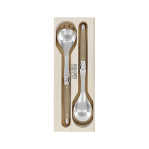 Andre Verdier Laguiole Debutant Salad Server Set Mushroom