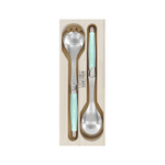 Andre Verdier Laguiole Debutant Salad Server Set Pale Green