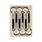 Andre Verdier Laguiole Debutant Soup Spoon Set of 6 Black