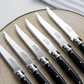 Andre Verdier Laguiole Debutant Steak Knife Block Set of 6 Neutral