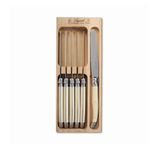 Andre Verdier Laguiole Debutant Table Knife Set of 6 Ivory