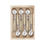 Andre Verdier Laguiole Debutant Teaspoon Set of 6 Ivory