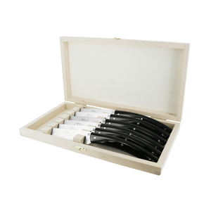 Andre Verdier Le Thiers Elegance Steak Knife Set 6 Piece Black