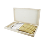 Andre Verdier Le Thiers Elegance Steak Knife Set 6 Piece Boxwood