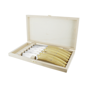 Andre Verdier Le Thiers Elegance Steak Knife Set 6 Piece Boxwood