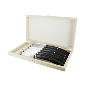 Andre Verdier Le Thiers Elegance Steak Knife Set 6 Piece Ebony