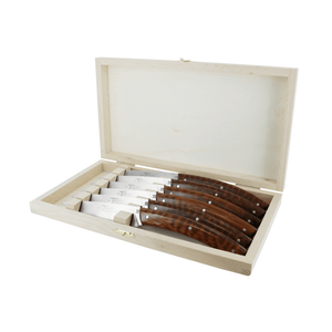Andre Verdier Le Thiers Elegance Steak Knife Set 6 Piece Snakewood