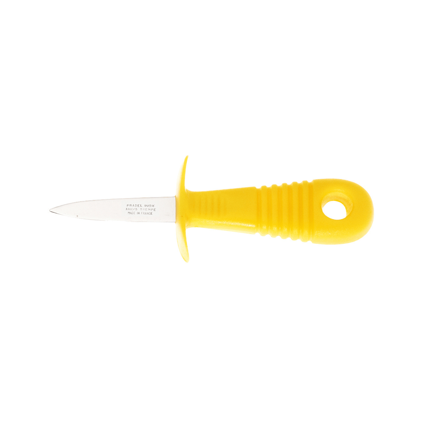 Andre Verdier Poseidon Oyster Knife with Guard Yellow