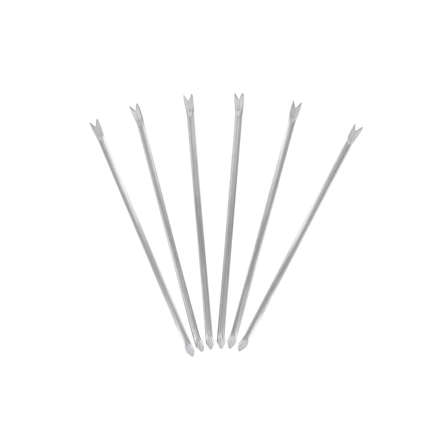 Andre Verdier Poseidon Stainless Steel Scrapers 18cm Set of 6