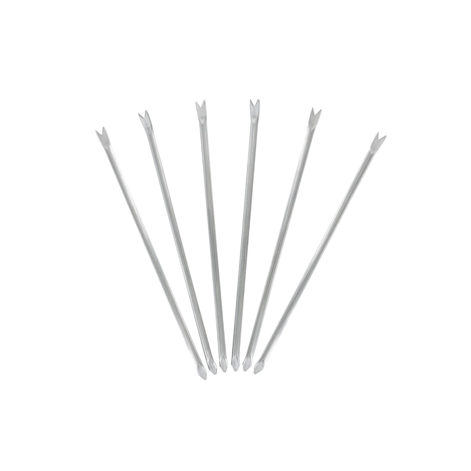 Andre Verdier Poseidon Stainless Steel Scrapers 18cm Set of 6
