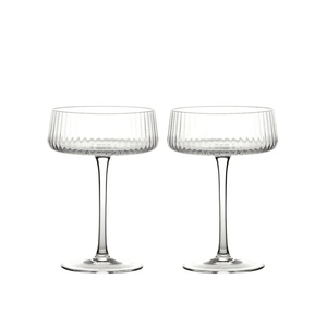 Anton Studio Design Empire Champagne Saucer 250ml Pair of 2