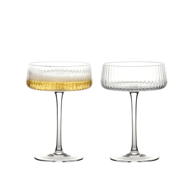 Anton Studio Design Empire Champagne Saucer 250ml Pair of 2