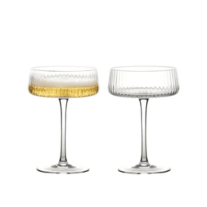 Anton Studio Design Empire Champagne Saucer 250ml Pair of 2