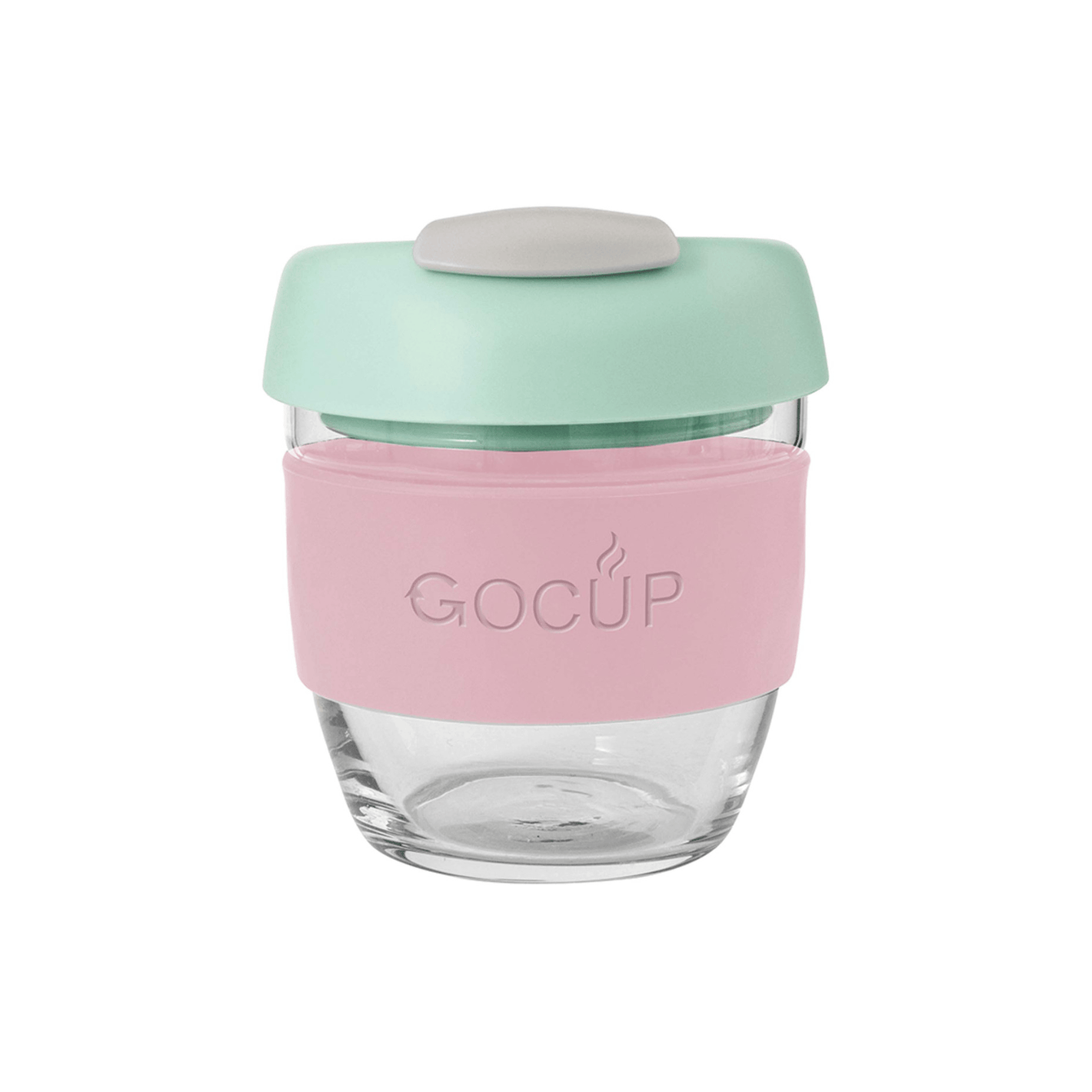 Avanti Glass GoCup 236ml Pink/Mint/Grey