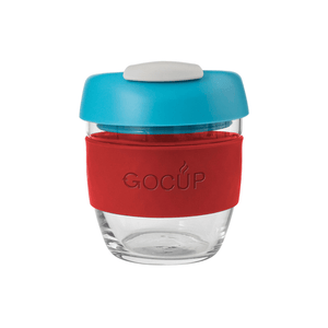 Avanti Glass GoCup 236ml Red/Aqua/Grey