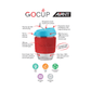 Avanti Glass GoCup 296ml Blue/Grey/Yellow
