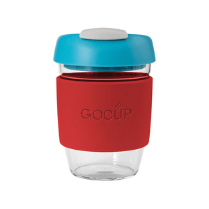 Avanti Glass GoCup 296ml Red/Aqua/Grey