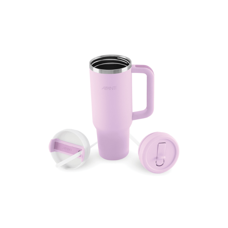 Avanti HydroQuench Tumbler with Two Lids 1L Lilac