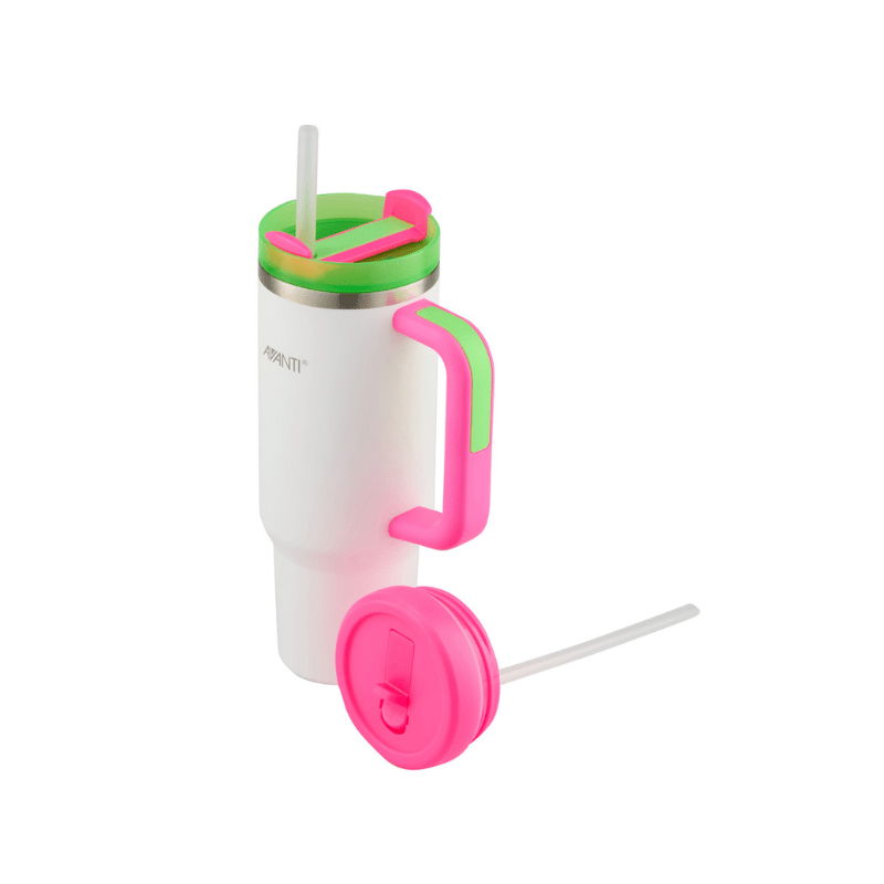 Avanti HydroQuench Tumbler with Two Lids 1L Lollipop Neon