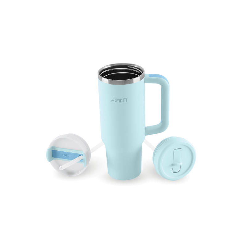 Avanti HydroQuench Tumbler with Two Lids 1L Sea Breeze Blue