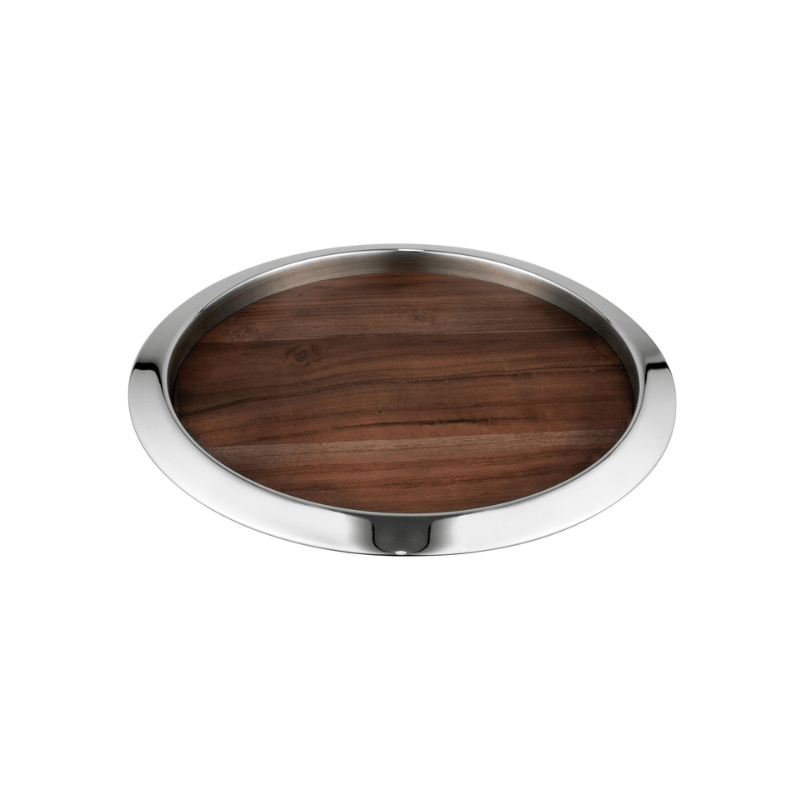 Avanti Kingston Serving Tray with Wooden Inlay