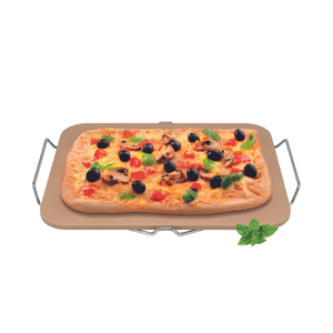 Avanti Rectangular Pizza Stone with Rack The Homestore Auckland