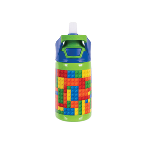 Avanti YumYum Auto Flip Spout Insulated Bottle 375ml Building Blocks