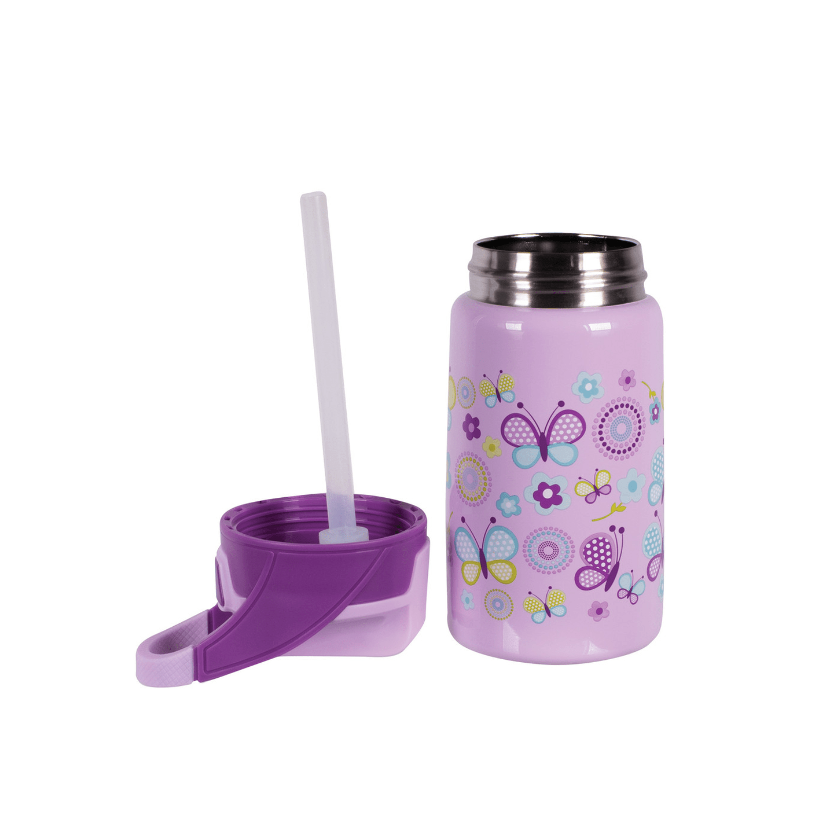 Avanti YumYum Auto Flip Spout Insulated Bottle 375ml Butterflies