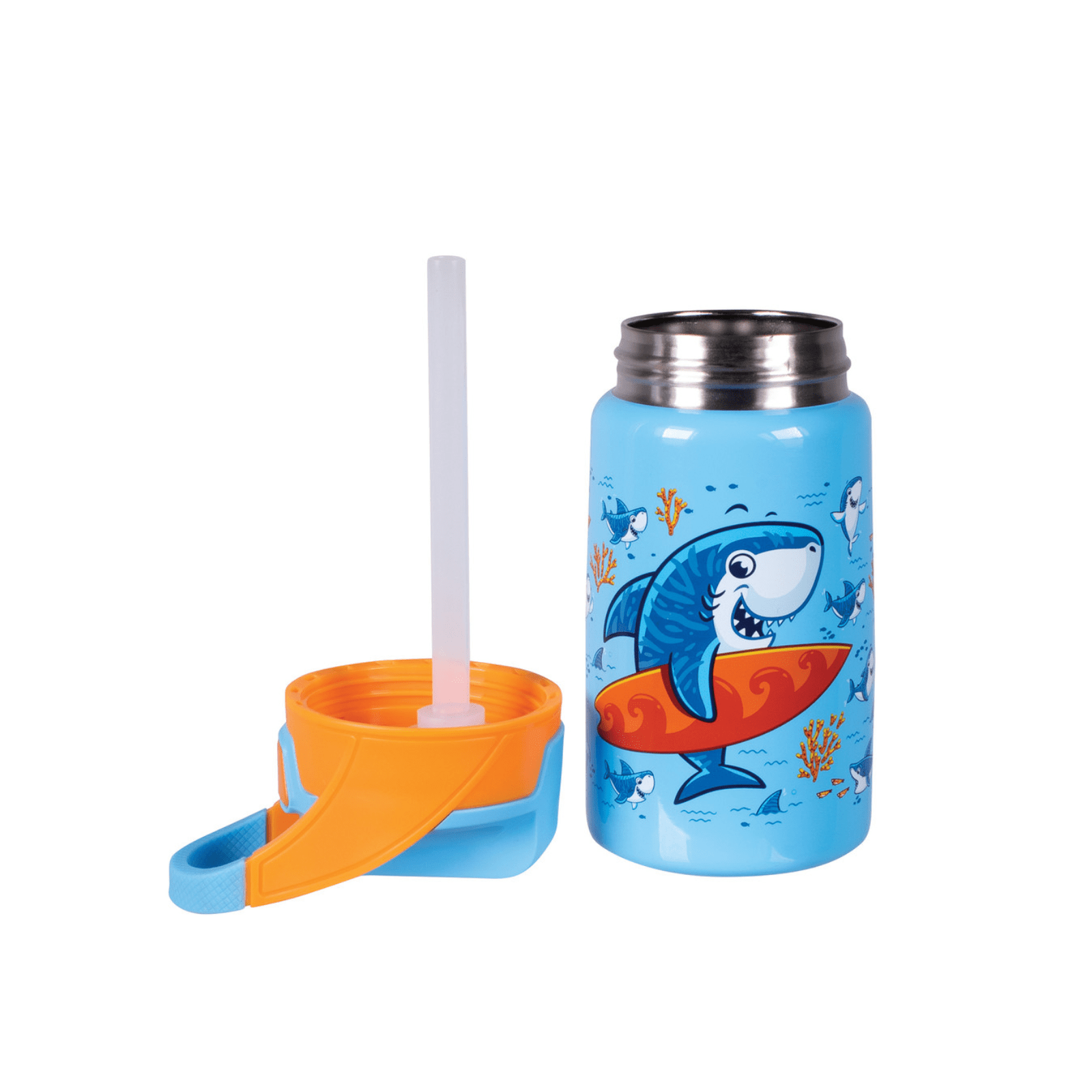 Avanti YumYum Auto Flip Spout Insulated Bottle 375ml Surfing Shark