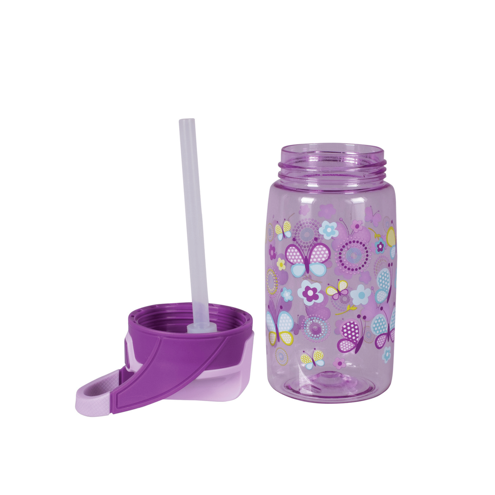 Avanti YumYum Auto Flip Spout Tritan Bottle 450ml Butterflies