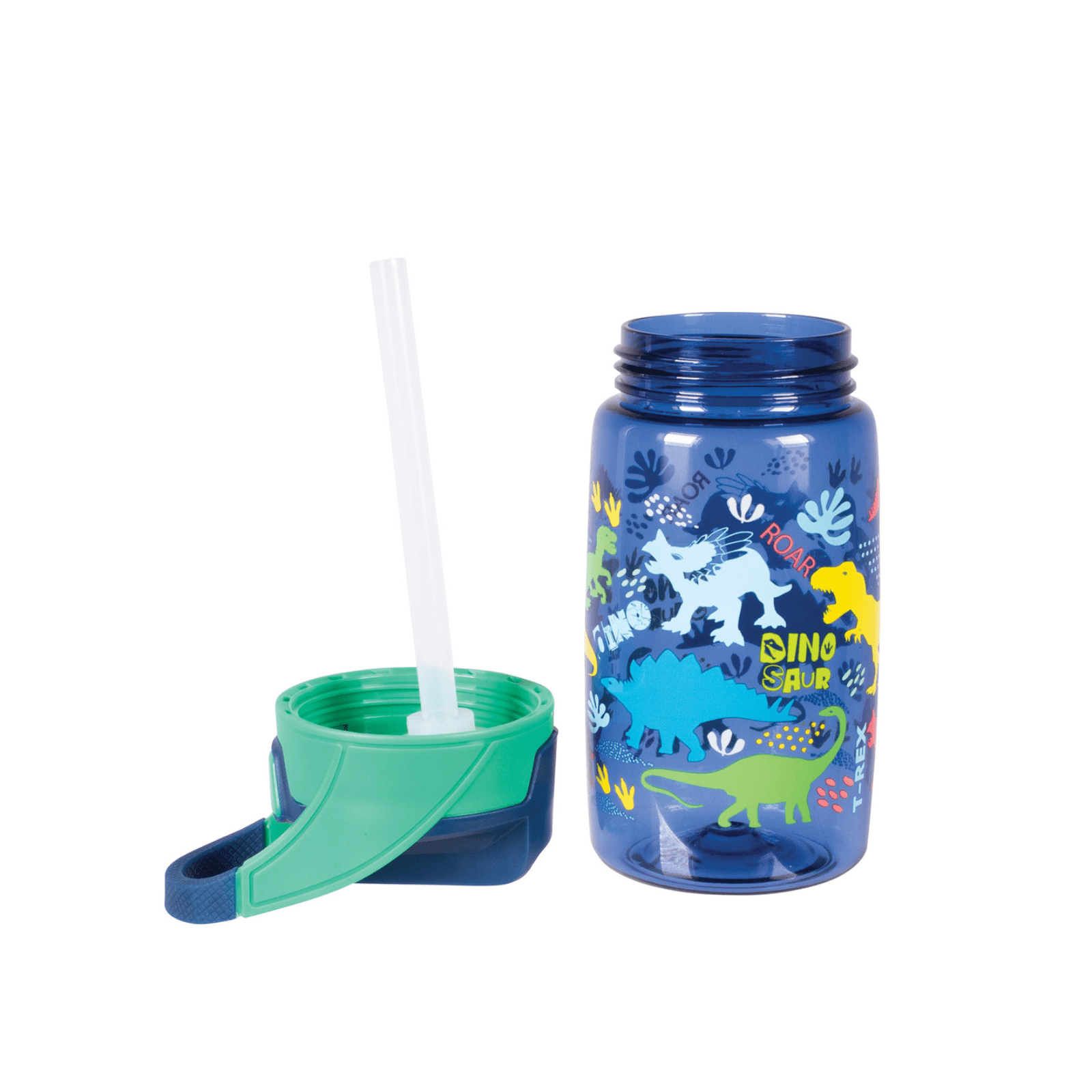 Avanti YumYum Auto Flip Spout Tritan Bottle 450ml Dinosaur Parade