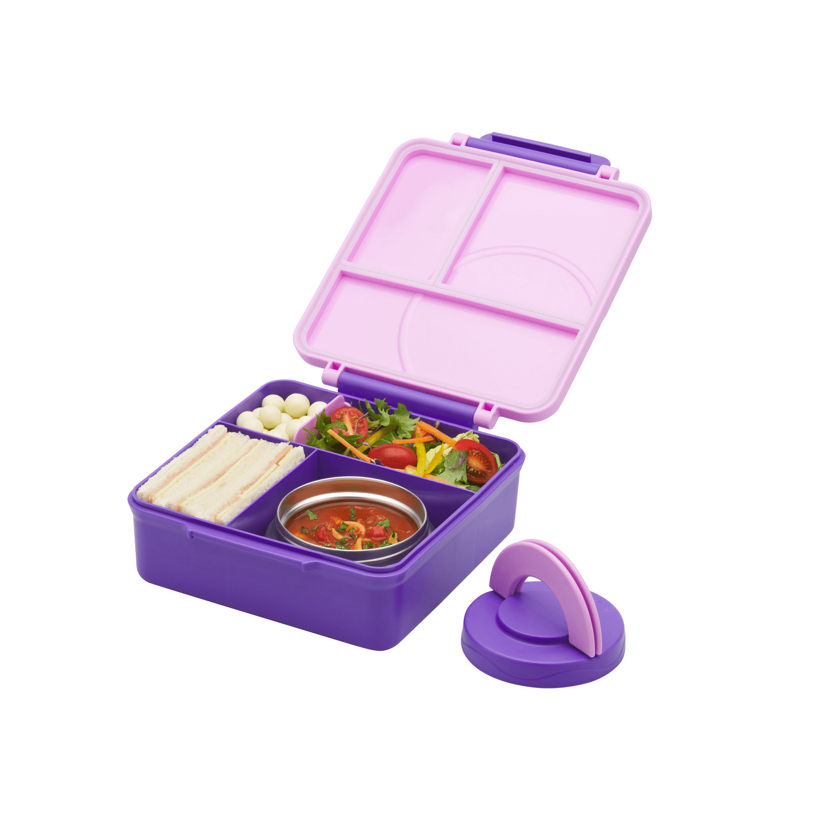 Avanti YumYum Bento Luch Box with Insulated Food Jar Violet
