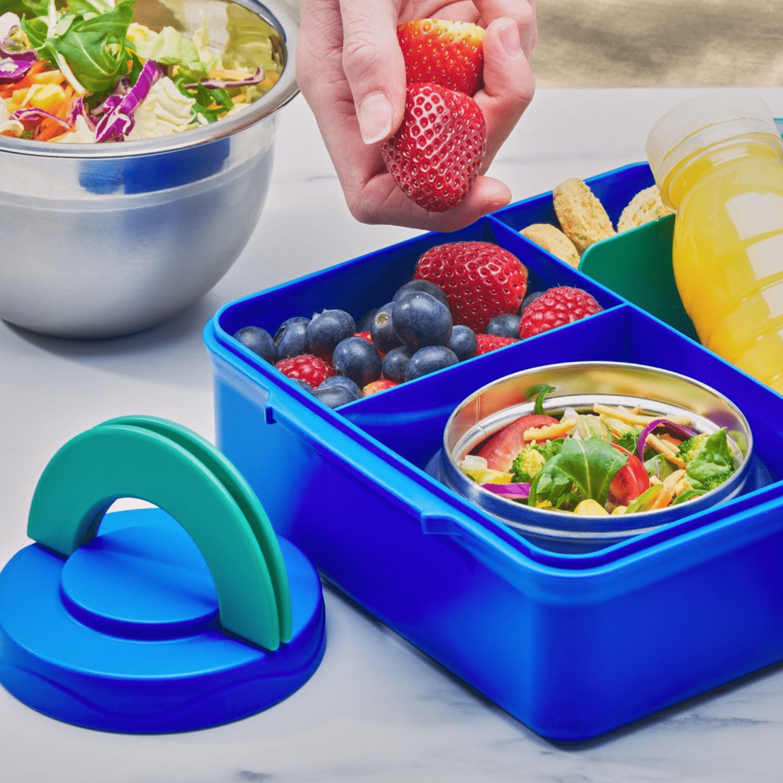 Avanti YumYum Bento Lunch Box with Insulated Food Jar Green