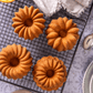 Bakemaster Non-Stick Champagne Assorted Mini Fluted Ring Cake Pan
