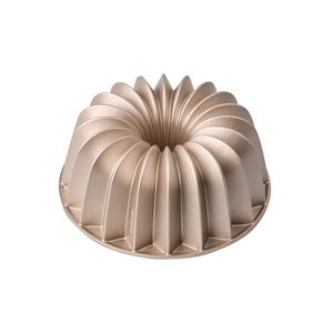 Bakemaster Non-Stick Champagne French Wreath Fluted Ring Cake Pan 24cm