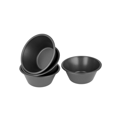 Bakemaster Non-Stick Mini Deep Pie Dish 12cm x 5cm Set of 4