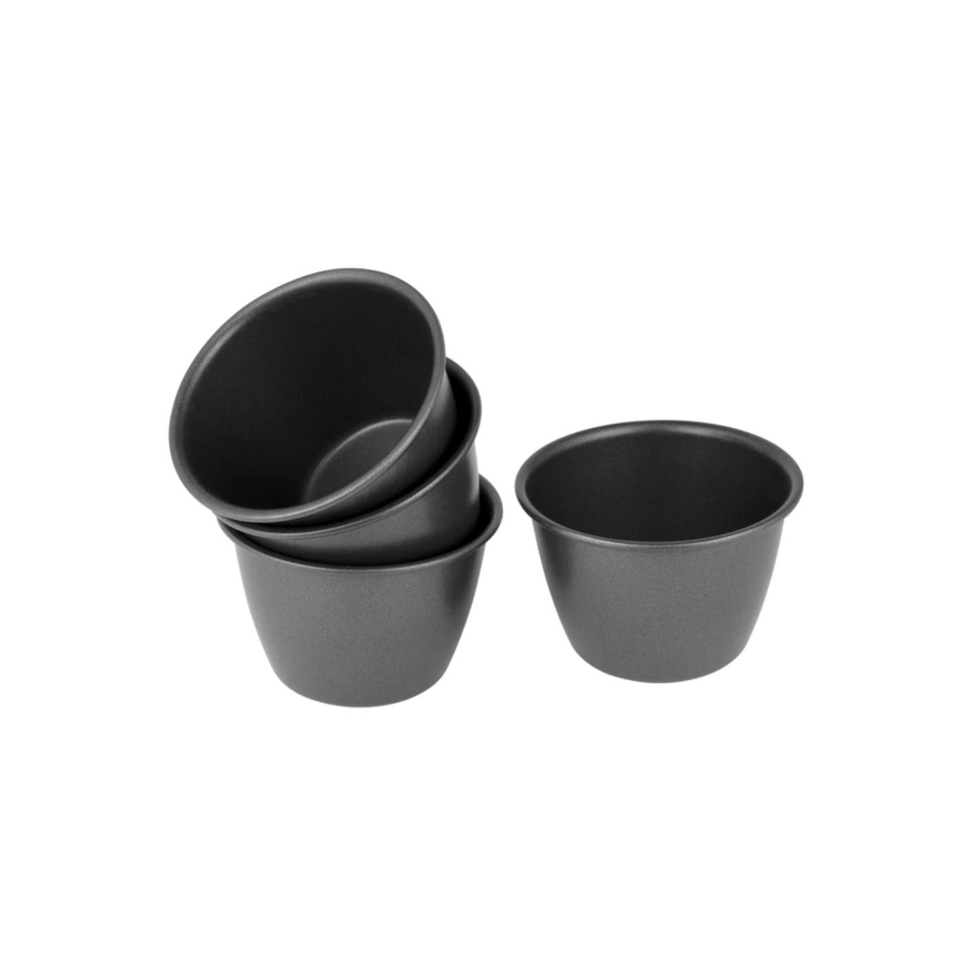 Bakemaster Non-Stick Mini Pudding Mould 7.5cm x 6cm Set of 4