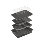 Bakemaster Non-Stick Stackable Bakeware Set 7-Piece