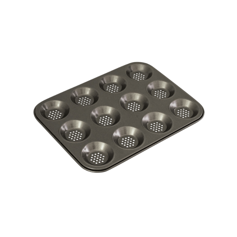 Bakemaster Perfect Crust Non-Stick Shallow Baking Pan 12 Cup