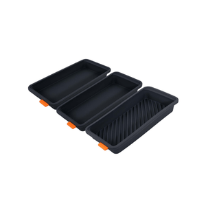 Bakemaster Reinforced Silicone Divider Trays 28cm x 13cm 3-Pack