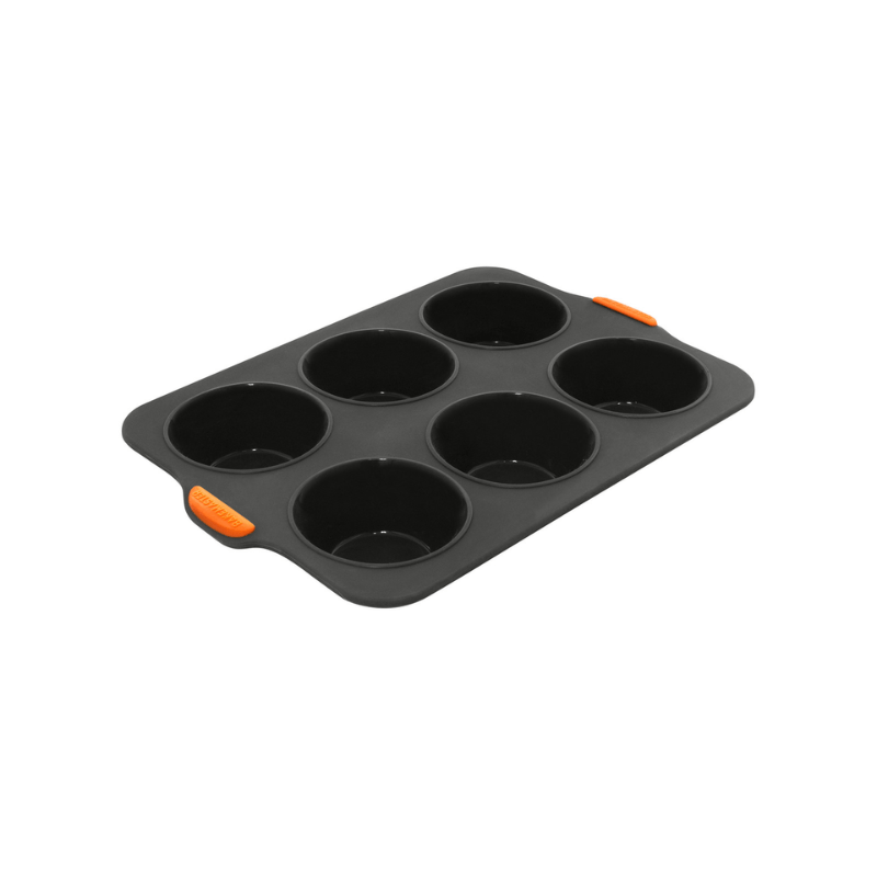 Bakemaster Reinforced Silicone Large Muffin Pan 6 Cup