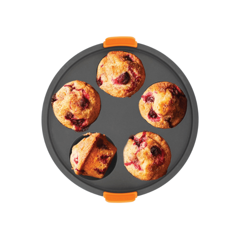 Bakemaster Reinforced Silicone Mini Muffin 5 Cup Air Fryer Insert 21cm x 4cm