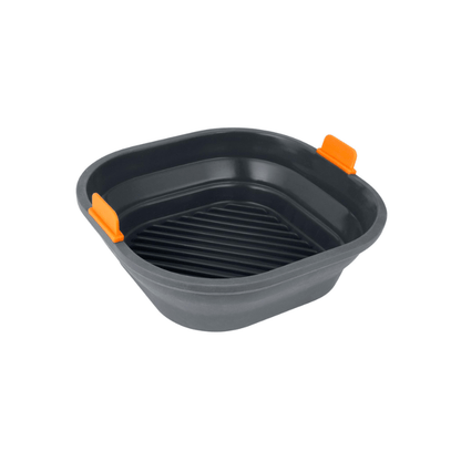 Bakemaster Reinforced Silicone Square Air Fryer Insert 21cm x 6.5cm