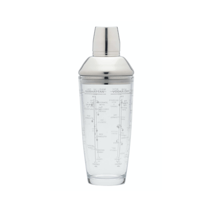 BarCraft Boston Glass Cocktail Shaker 700ml