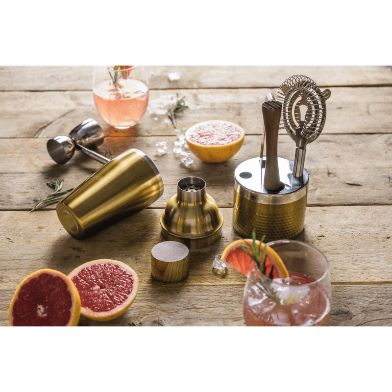 BarCraft Brass Cocktail Set 6-Piece