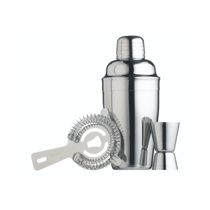 BarCraft Stainless Steel Cocktail Kit 3-Piece