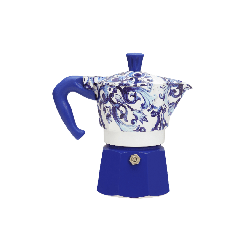 Bialetti Dolce&Gabbana Moka Express 3 Cup Blu Mediterraneo