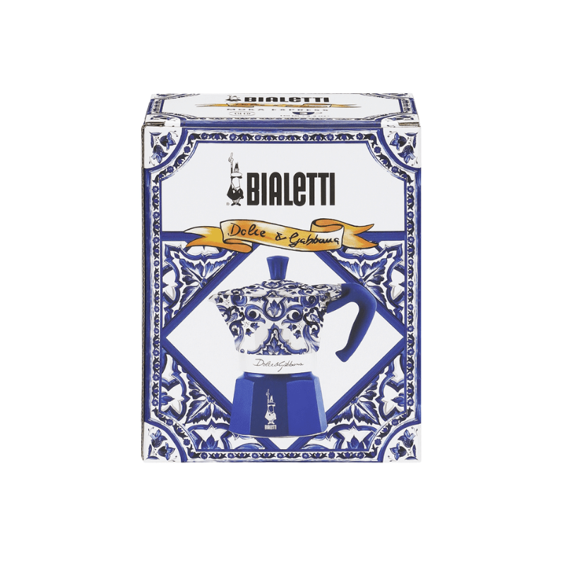 Bialetti Dolce&Gabbana Moka Express 3 Cup Blu Mediterraneo