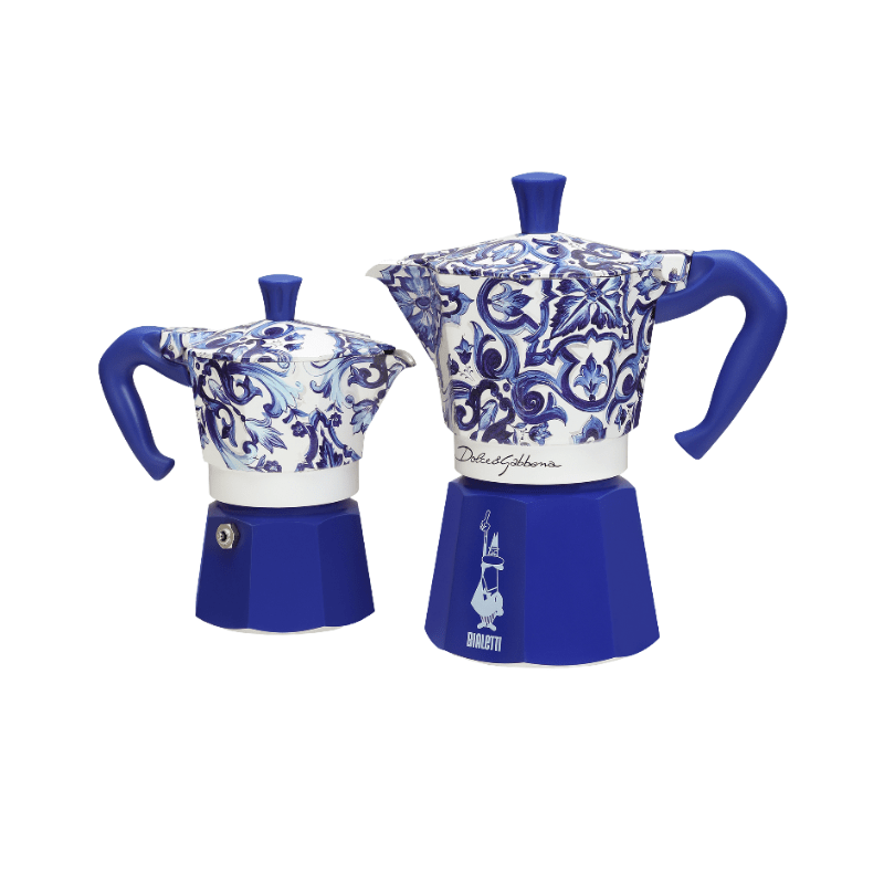 Bialetti Dolce&Gabbana Moka Express 3 Cup Blu Mediterraneo